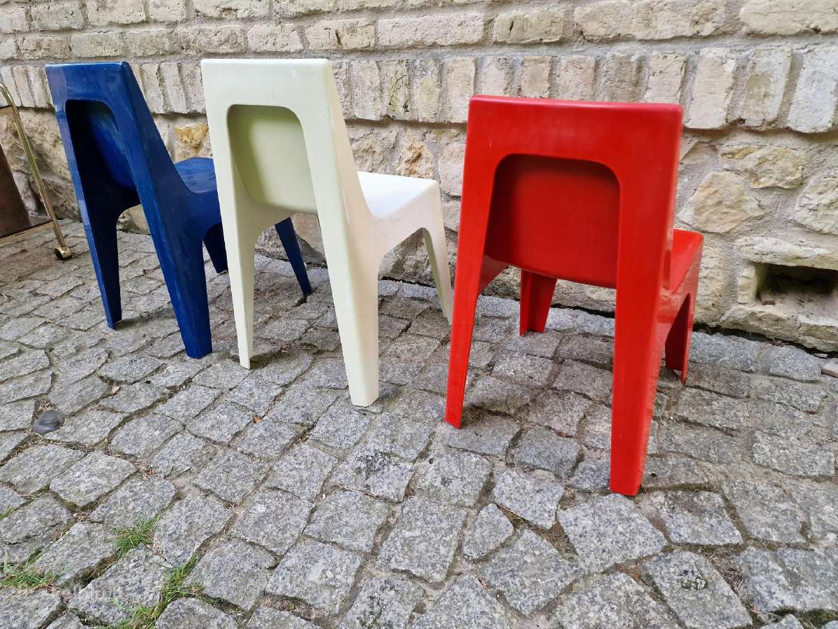 Vintažinės mid century "Valon" vaikiškos kėdutės - nuotraukos Nr. 15