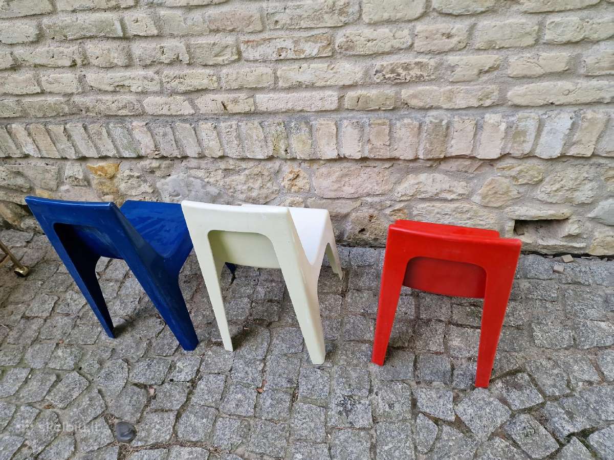 Vintažinės mid century "Valon" vaikiškos kėdutės - nuotraukos Nr. 16