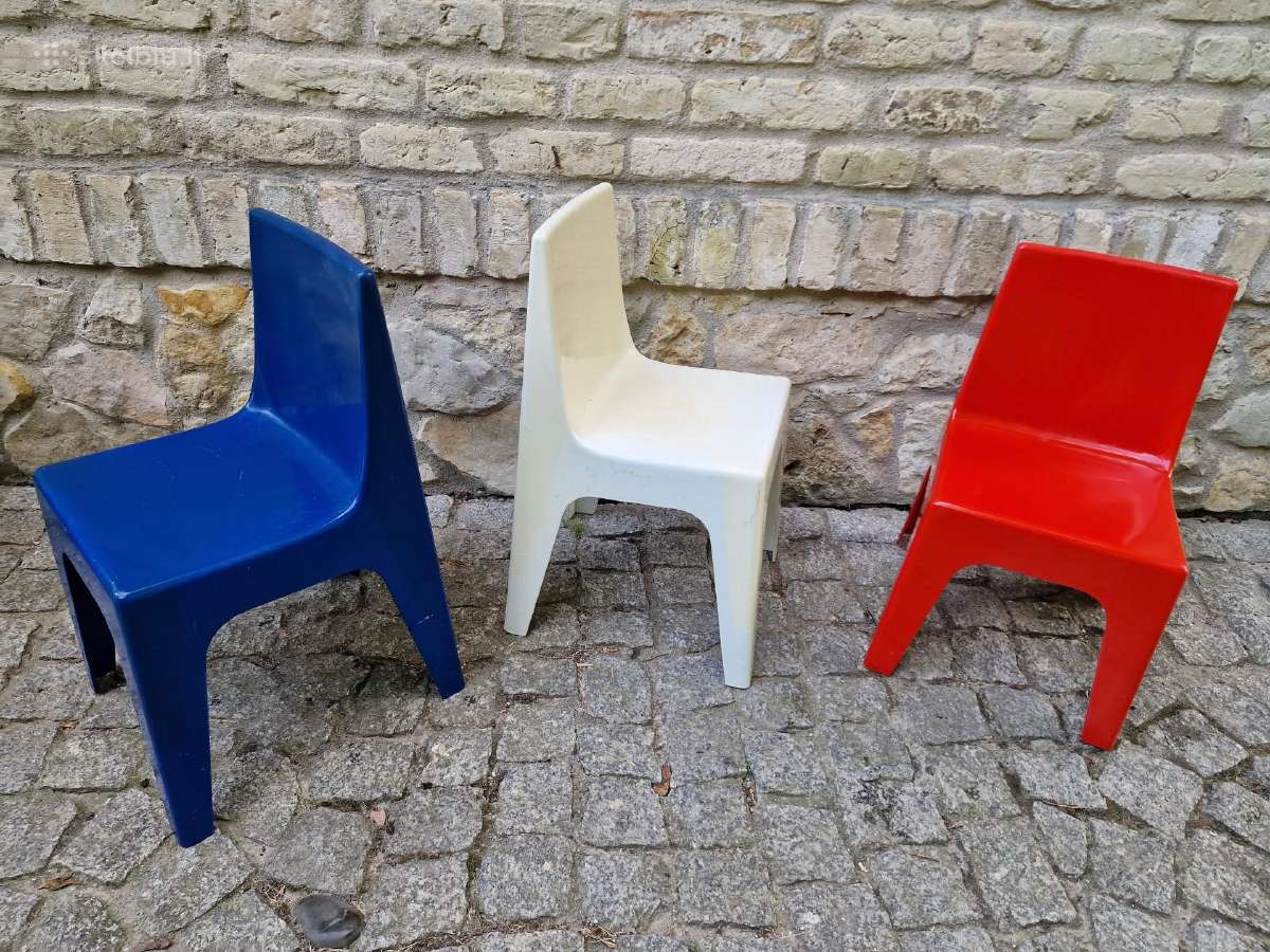 Vintažinės mid century "Valon" vaikiškos kėdutės - nuotraukos Nr. 18
