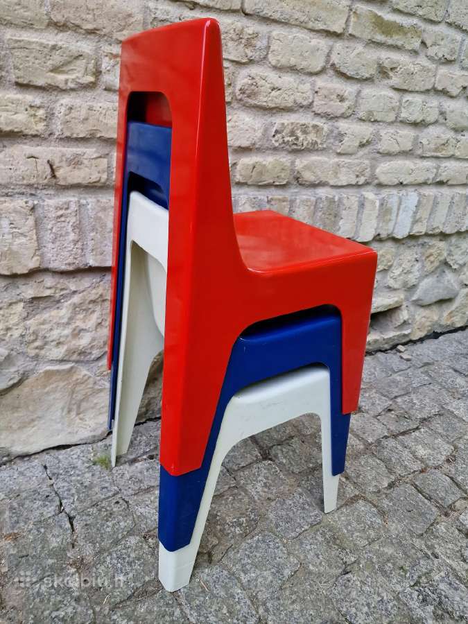 Vintažinės mid century "Valon" vaikiškos kėdutės - nuotraukos Nr. 27
