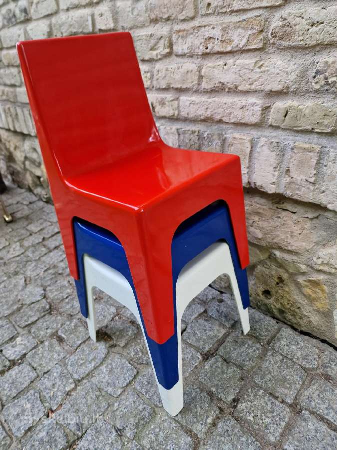 Vintažinės mid century "Valon" vaikiškos kėdutės - nuotraukos Nr. 28