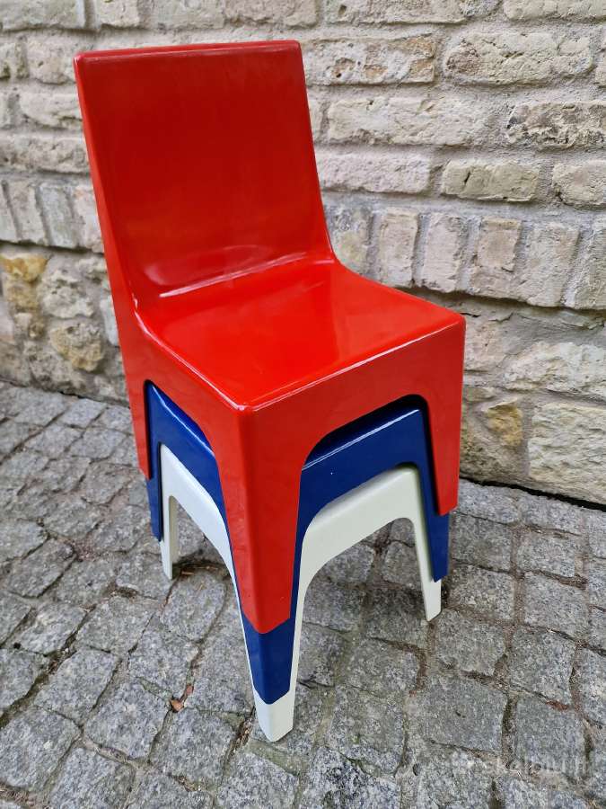 Vintažinės mid century "Valon" vaikiškos kėdutės - nuotraukos Nr. 29