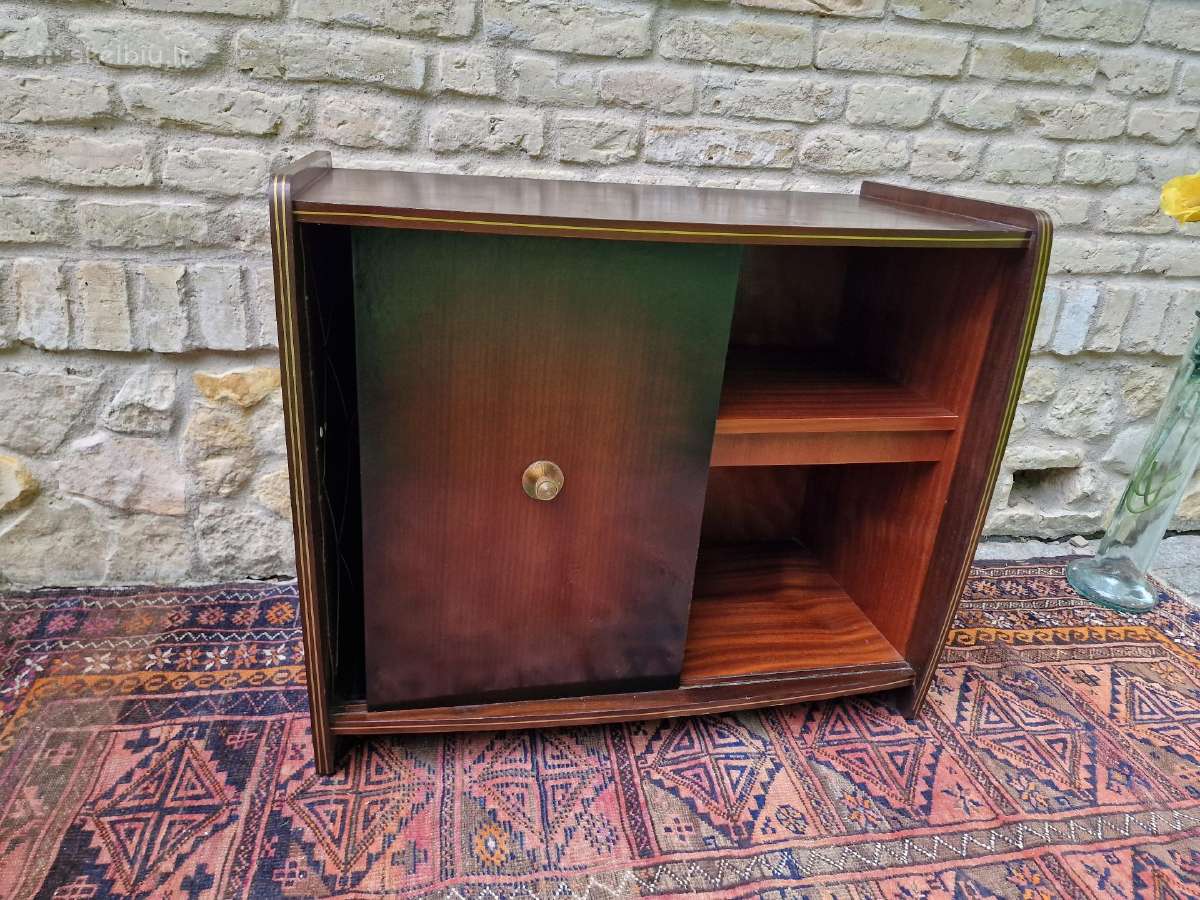Vintažinė mid century riešutmedžio spintelė/baras - nuotraukos Nr. 13
