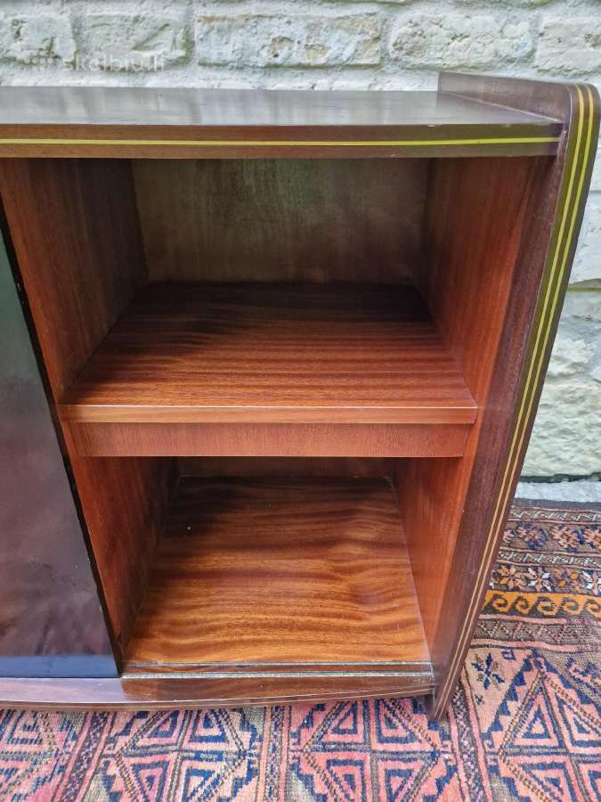 Vintažinė mid century riešutmedžio spintelė/baras - nuotraukos Nr. 26