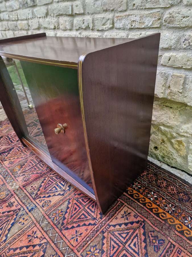 Vintažinė mid century riešutmedžio spintelė/baras - nuotraukos Nr. 27