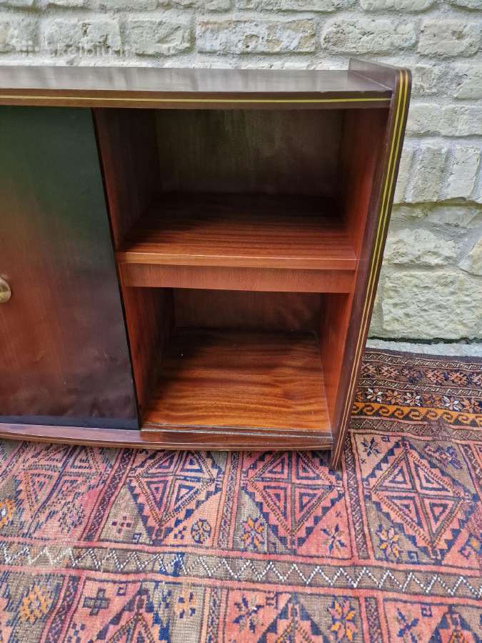 Vintažinė mid century riešutmedžio spintelė/baras - nuotraukos Nr. 31