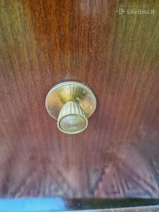 Vintažinė mid century riešutmedžio spintelė/baras - nuotraukos Nr. 35