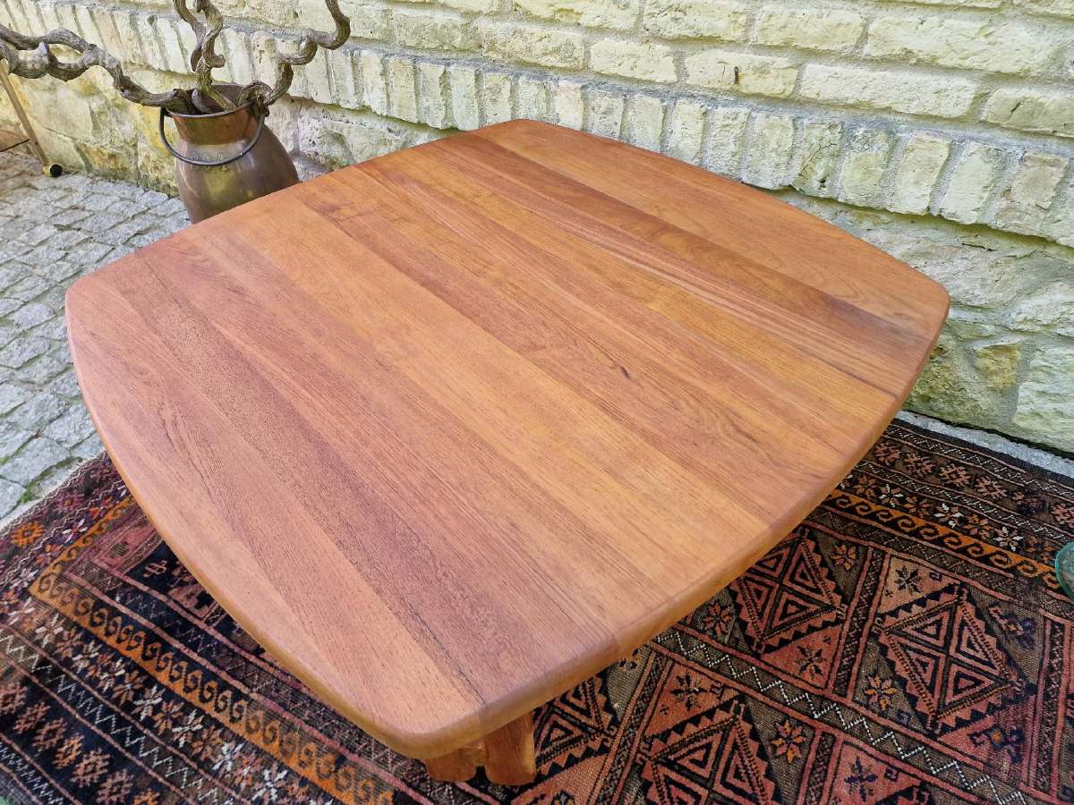 Vintažinis mid century tikmedžio kavos staliukas - nuotraukos Nr. 12