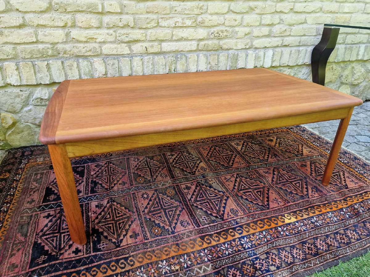 Vintažinis mid century tikmedžio kavos staliukas - nuotraukos Nr. 7