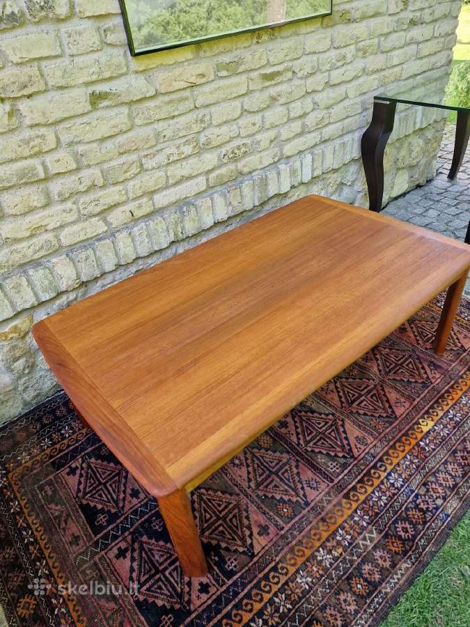 Vintažinis mid century tikmedžio kavos staliukas - nuotraukos Nr. 9