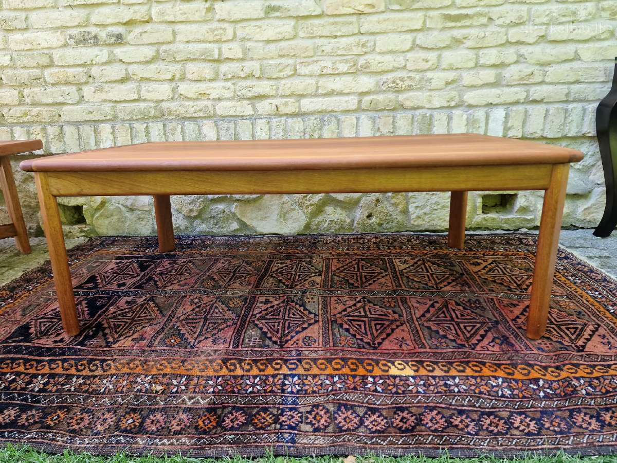 Vintažinis mid century tikmedžio kavos staliukas - nuotraukos Nr. 12