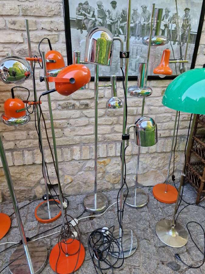 Vintažiniai mid century šviestuvai,lempos,toršerai - nuotraukos Nr. 10