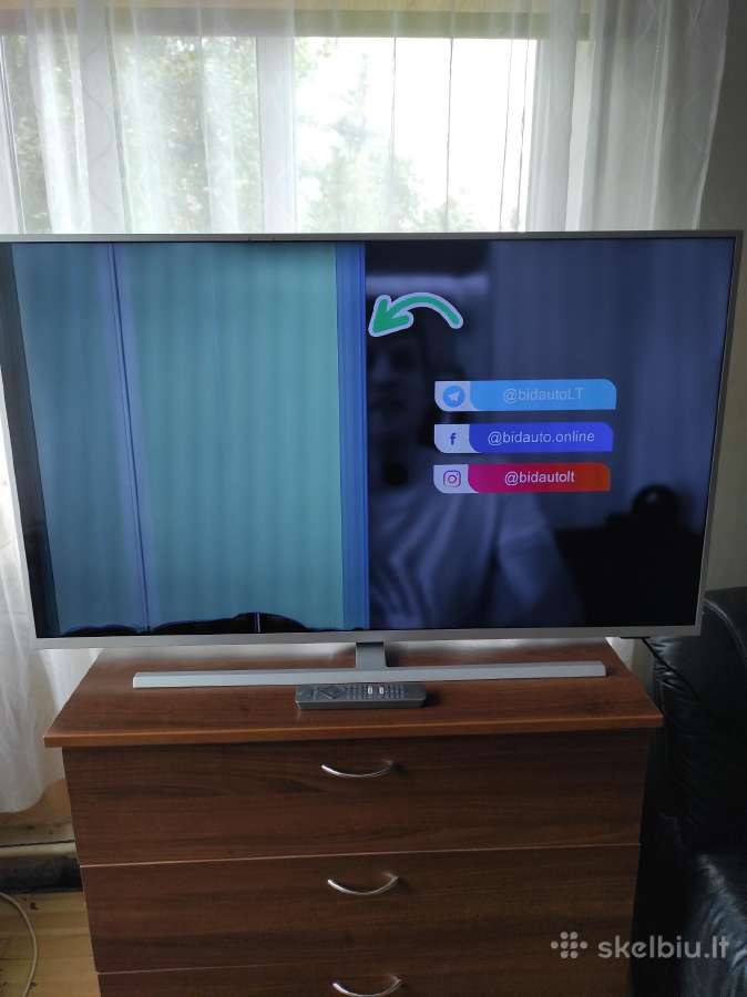 LED TV Philips 50pus7304/12 su ekrano defektu. - nuotraukos Nr. 2