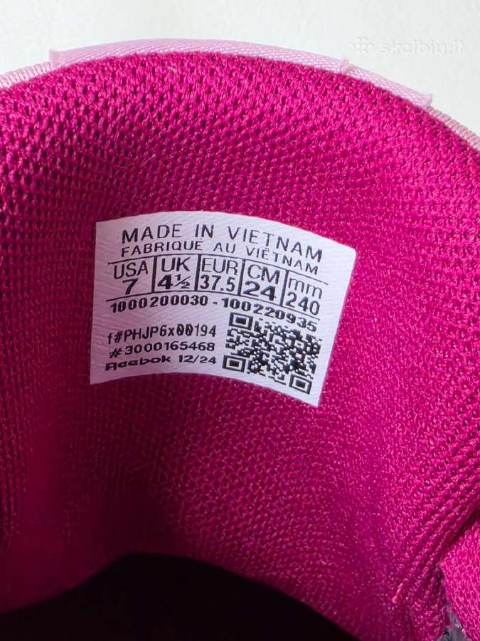 Odiniai 37,5 dydžio Reebok - nuotraukos Nr. 12