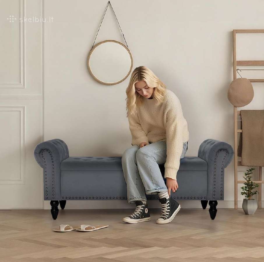 Naujas minkštasuolis su daiktadėže - nuotraukos Nr. 2