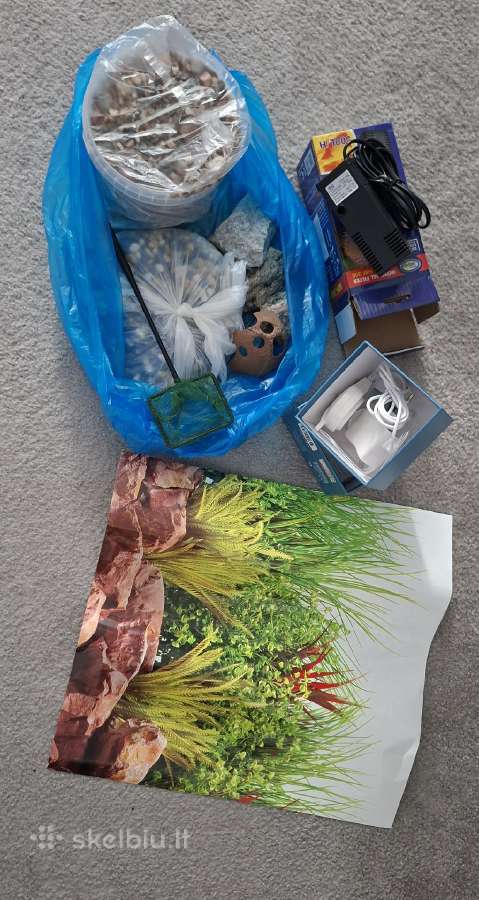 Akvariumas 20l su priedais - nuotraukos Nr. 2