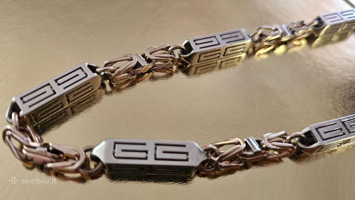 Auksinė grandinėlė su baltu auksu „gucci“ 130gr - nuotraukos Nr. 7