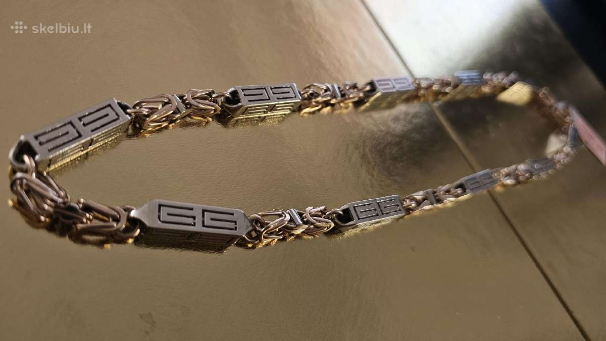 Auksinė grandinėlė su baltu auksu „gucci“ 130gr - nuotraukos Nr. 8
