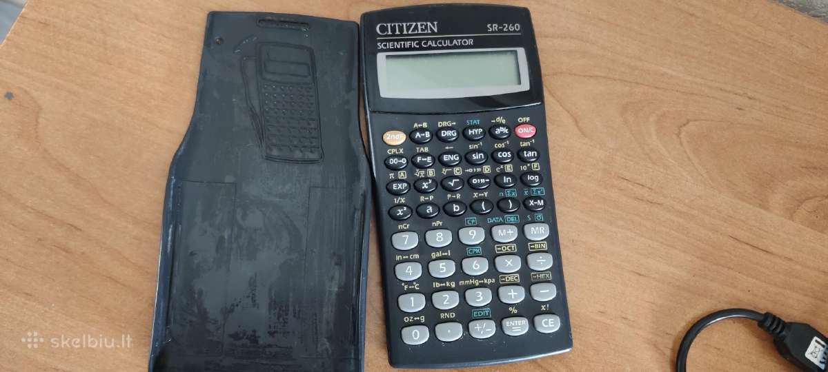 Citizen mokslinis skaičiuotuvas Sr-260 - nuotraukos Nr. 2