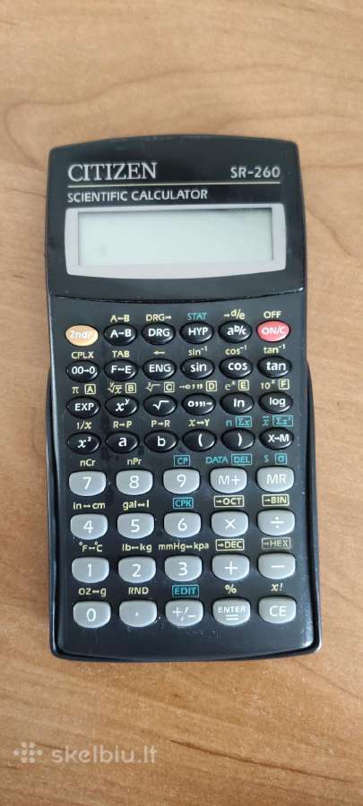 Citizen mokslinis skaičiuotuvas Sr-260 - nuotraukos Nr. 6