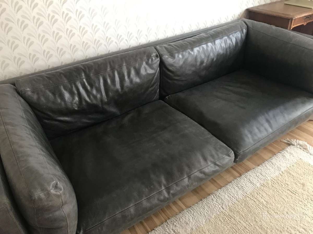 Odinė sofa - nuotraukos Nr. 3