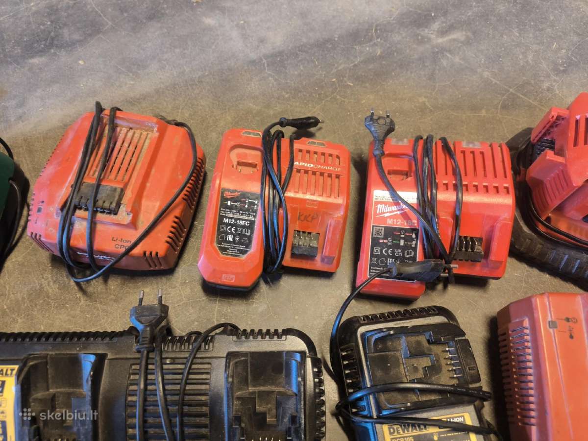 Makita Milwaukee Dewalt Hilti Bosch pakrovejai - nuotraukos Nr. 3