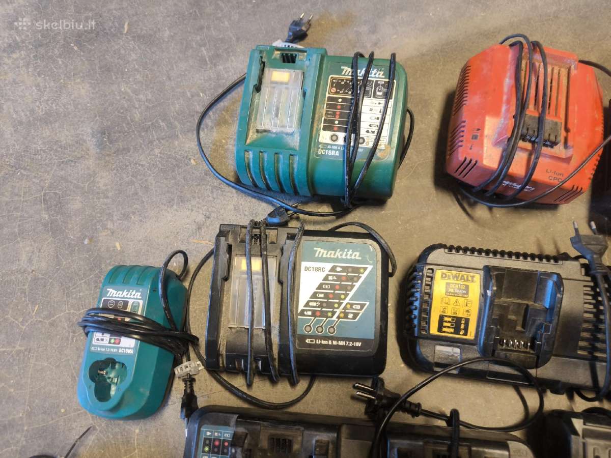 Makita Milwaukee Dewalt Hilti Bosch pakrovejai - nuotraukos Nr. 4