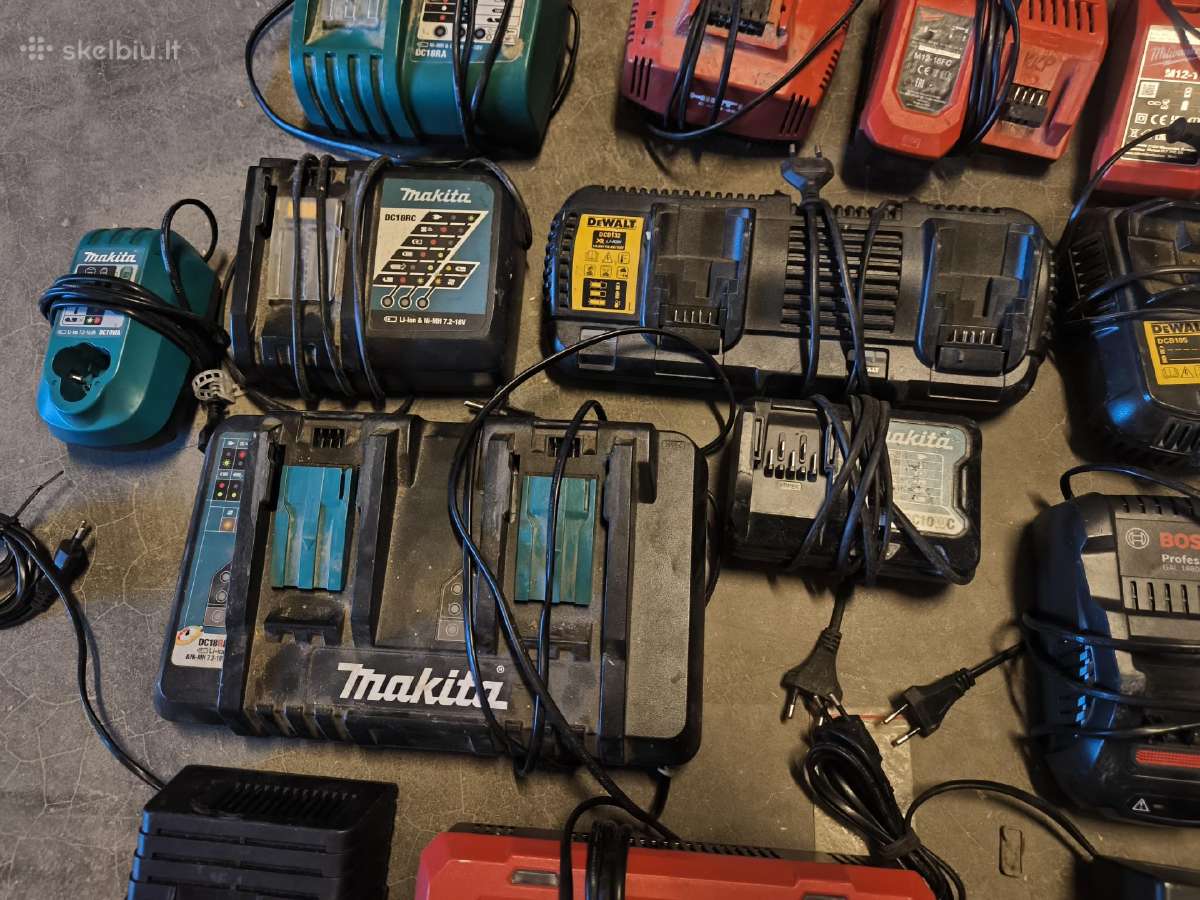 Makita Milwaukee Dewalt Hilti Bosch pakrovejai - nuotraukos Nr. 5