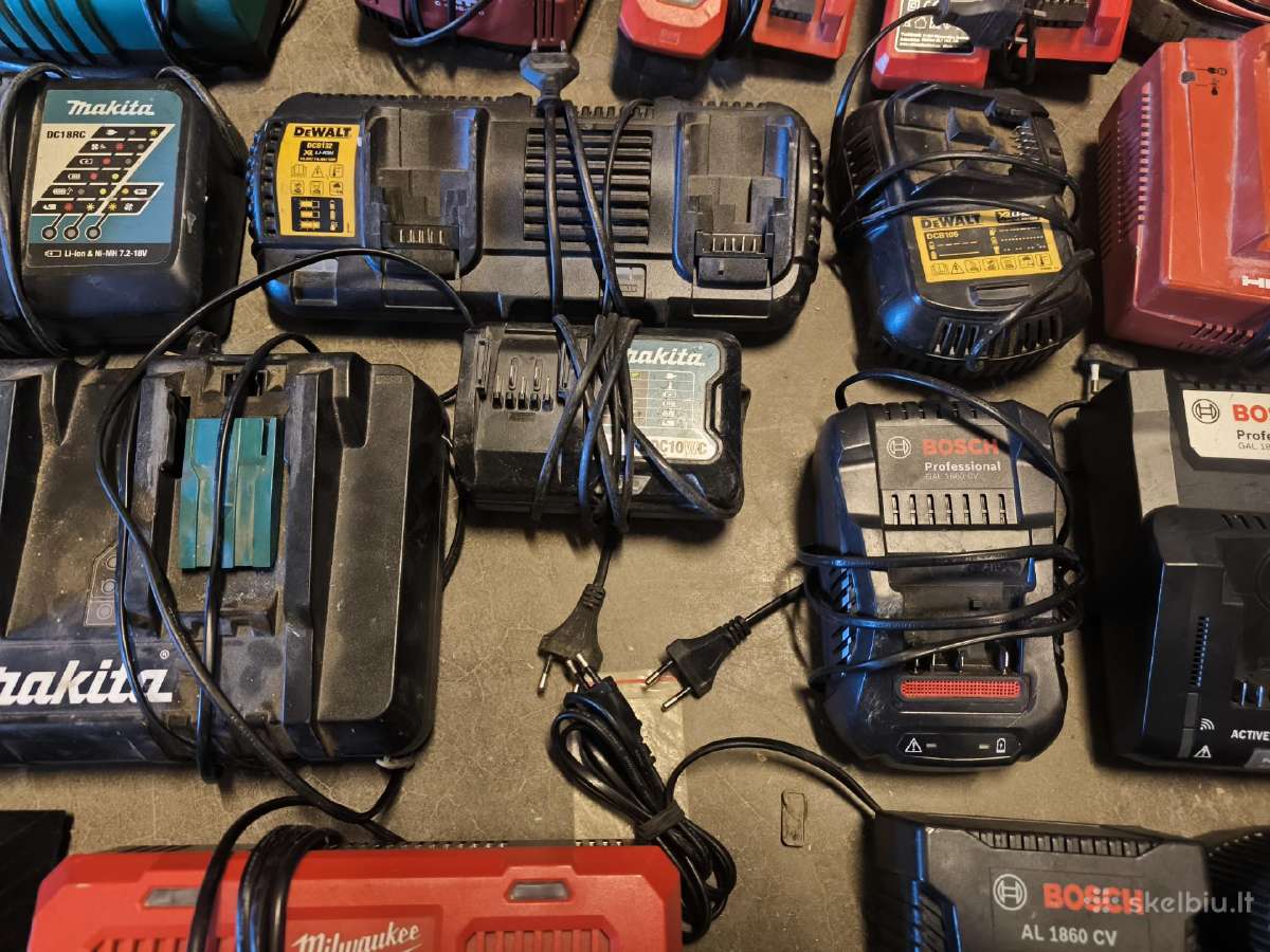 Makita Milwaukee Dewalt Hilti Bosch pakrovejai - nuotraukos Nr. 8