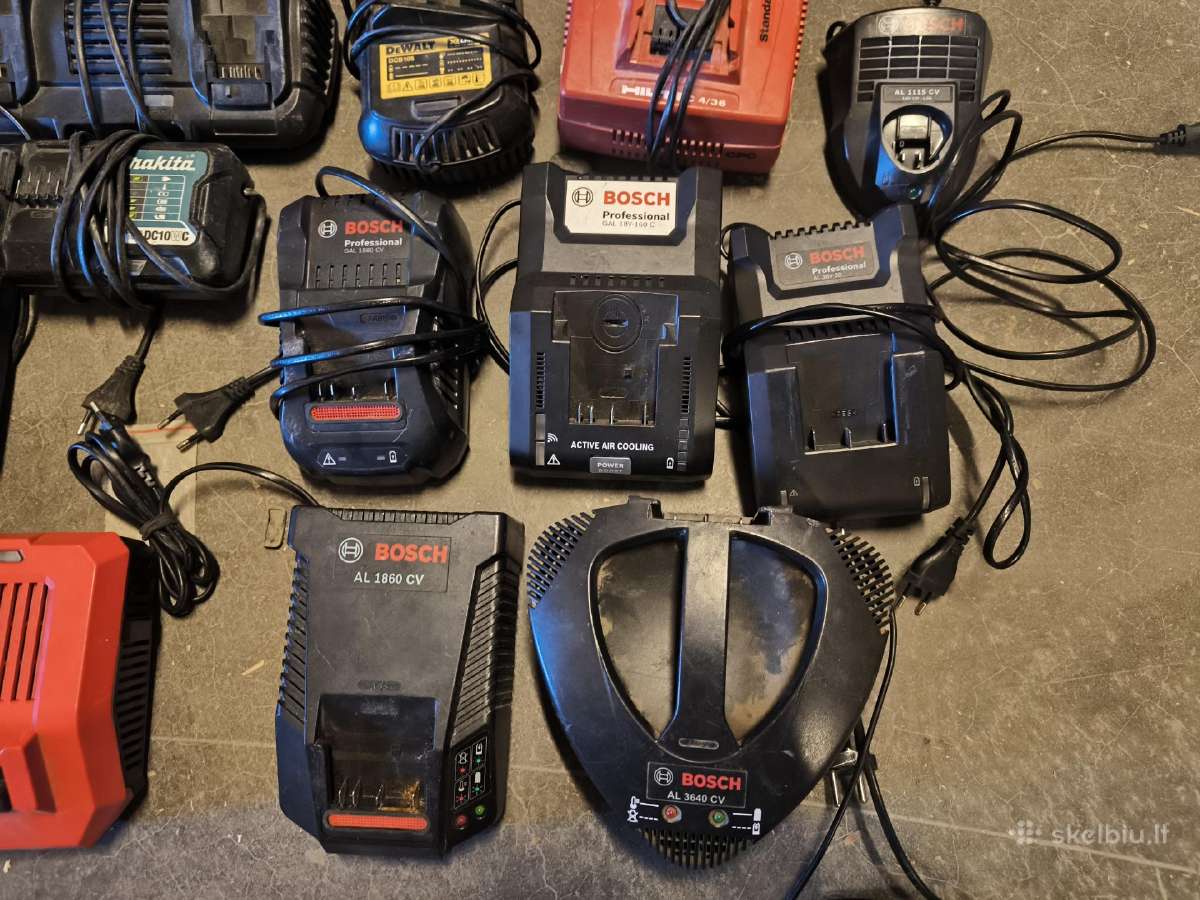 Makita Milwaukee Dewalt Hilti Bosch pakrovejai - nuotraukos Nr. 10