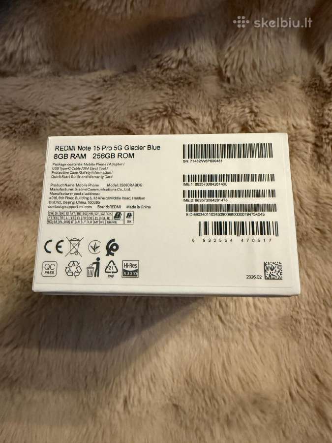 Xiaomi Redmi Note 15 Pro 5G (Naujas) (Garantija) - nuotraukos Nr. 7