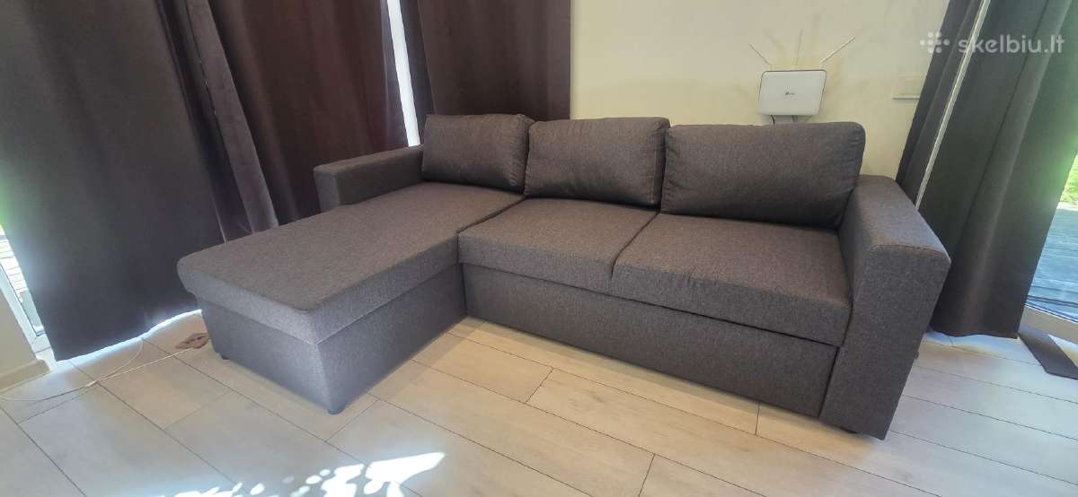 Nedaug naudota kampinė sofa - lova - nuotraukos Nr. 3