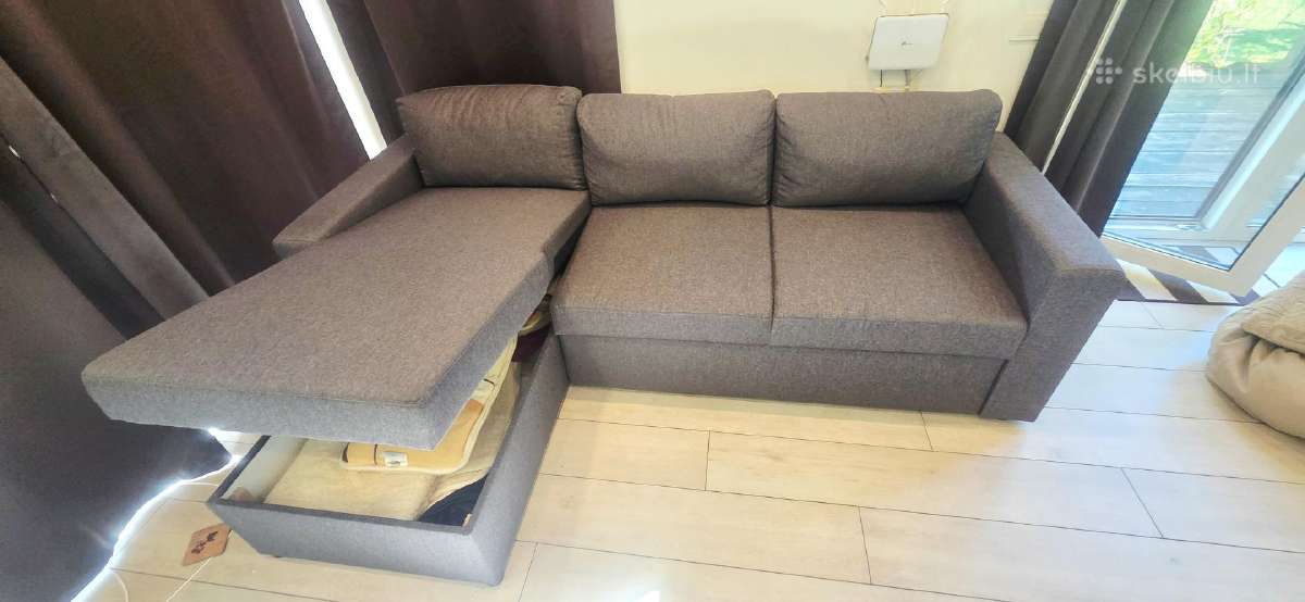 Nedaug naudota kampinė sofa - lova - nuotraukos Nr. 4