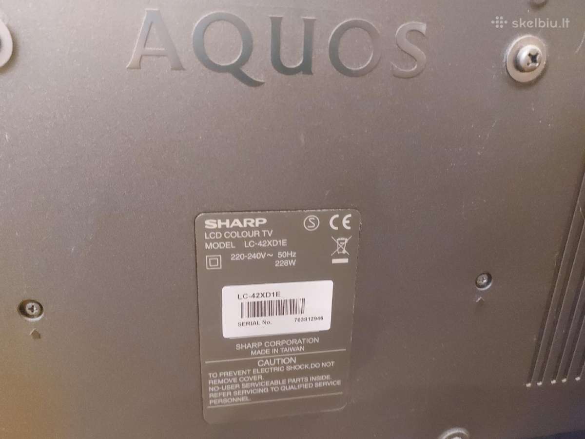 Televizorius Scharp Aquos 107cm įstr. - nuotraukos Nr. 5