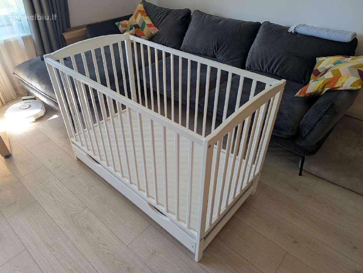 Parduodamas kūdikio lovytės ir čiužinio komplektas - nuotraukos Nr. 2