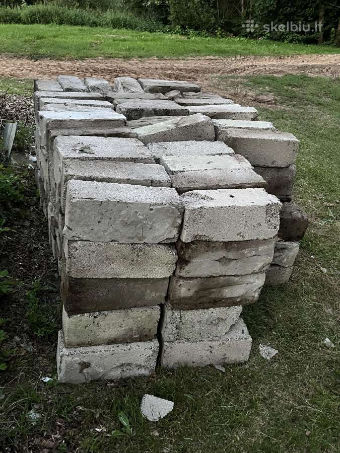 Parduodami naudoti betoniniai blokeliai 152vnt - nuotraukos Nr. 2
