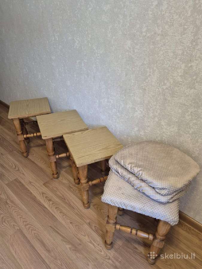 Medinės taburetės /virtuvės kėdės - nuotraukos Nr. 3