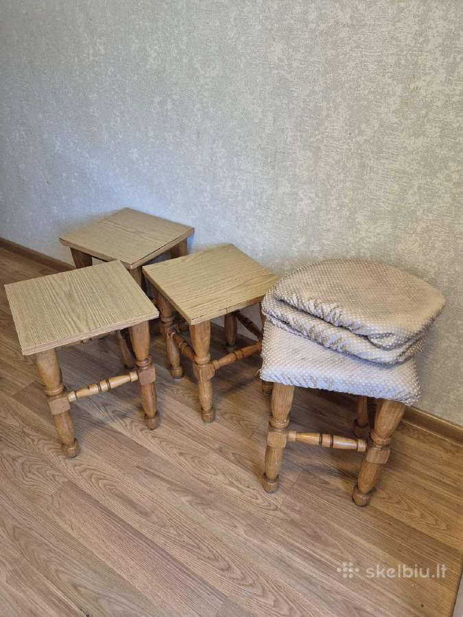 Medinės taburetės /virtuvės kėdės - nuotraukos Nr. 2