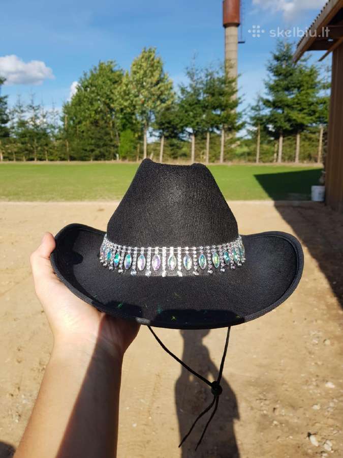 Kaubojiška skrybelė kepurė Cowboy Cowgirl - nuotraukos Nr. 5
