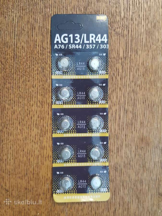 Elementai, baterijos Ag13 / Lr44 / Sr44 10vnt - nuotraukos Nr. 3