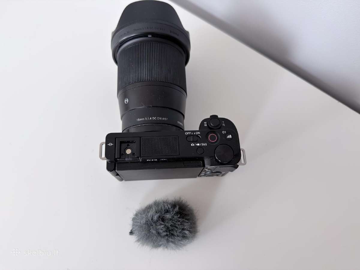 Sony zv-e10 + sigma 16mm 1.4f + Zhiyun Crane M2s - nuotraukos Nr. 4