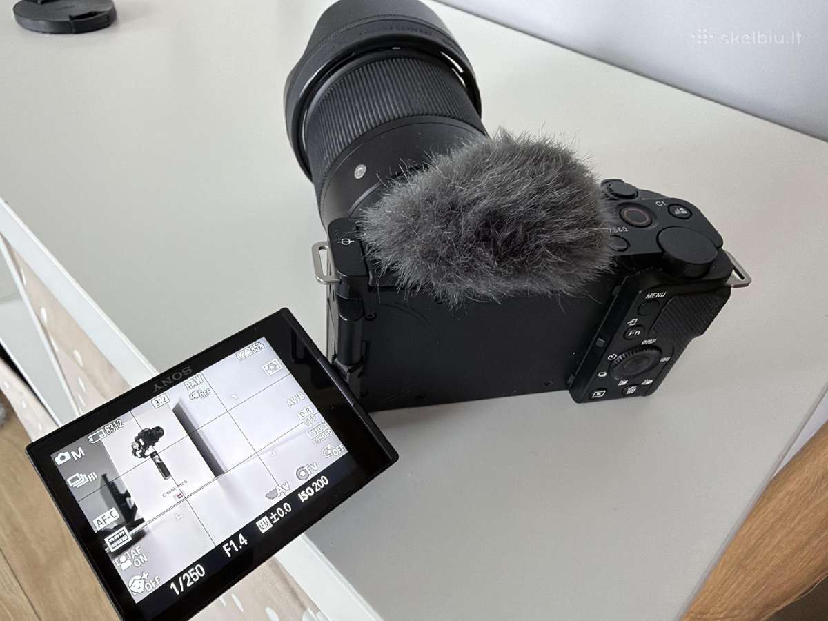 Sony zv-e10 + sigma 16mm 1.4f + Zhiyun Crane M2s - nuotraukos Nr. 6