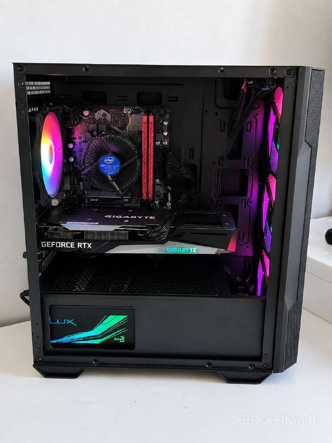 Gaming Pc - Rtx 3060, I5-10400f, 1tb SSD - nuotraukos Nr. 2