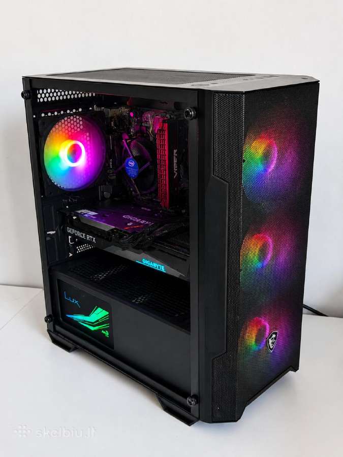 Gaming Pc - Rtx 3060, I5-10400f, 1tb SSD - nuotraukos Nr. 4