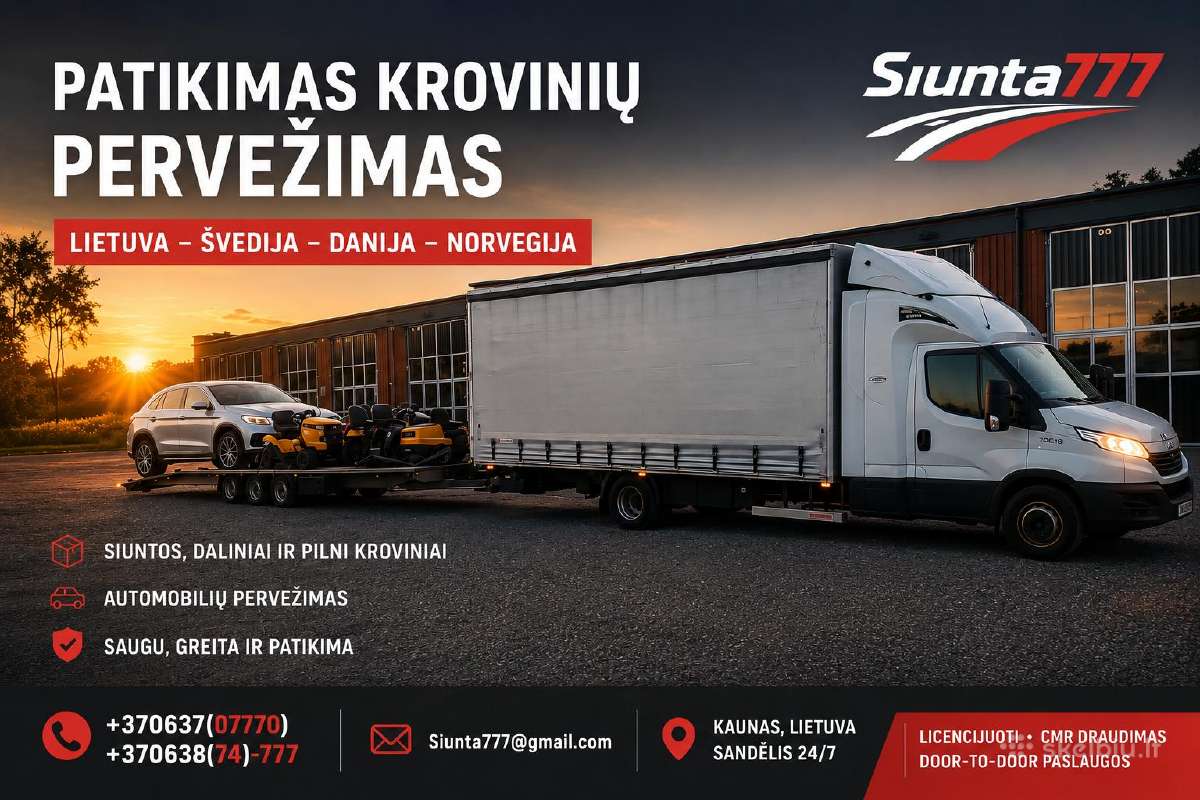 Siuntos ir Kroviniai į Švediją, Norvegiją, Daniją - nuotraukos Nr. 2