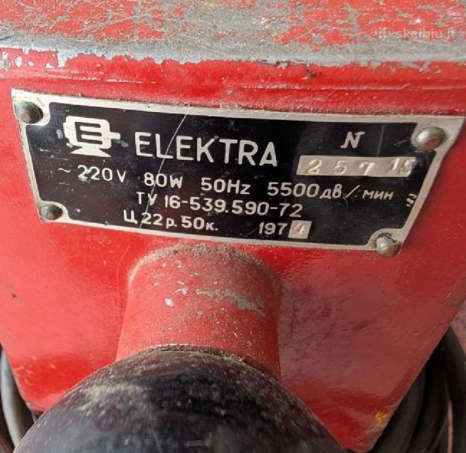 Šlifuoklis Elektra 5500 virp./min. - nuotraukos Nr. 2