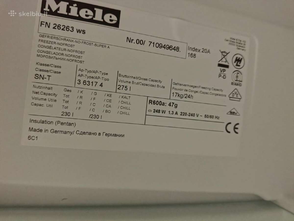 Šaldiklis Miele - nuotraukos Nr. 3