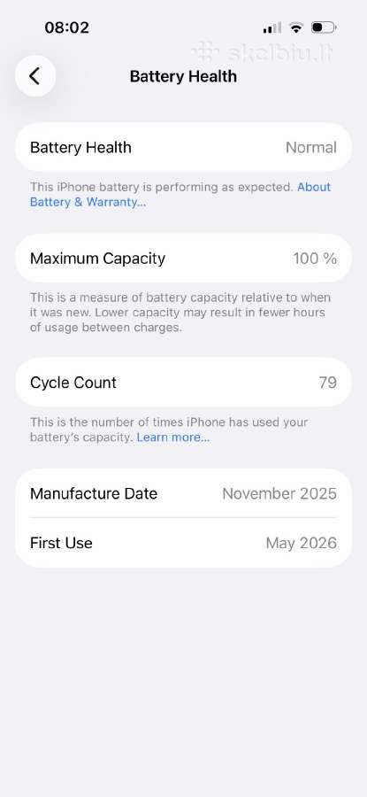 iPhone 15 128gb blue - nuotraukos Nr. 3