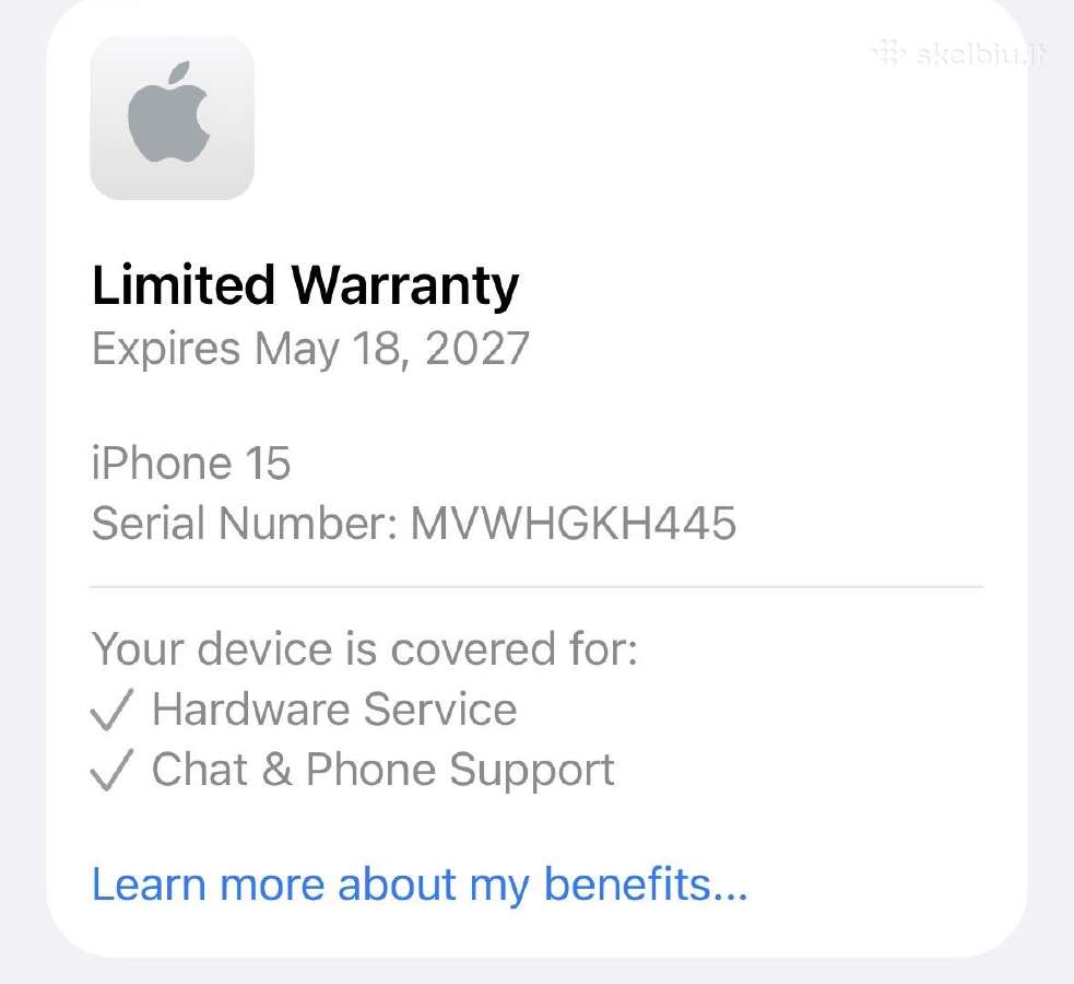 iPhone 15 128gb blue - nuotraukos Nr. 4