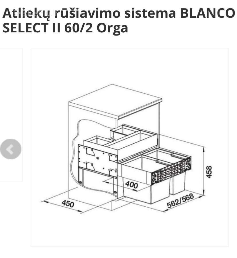 Atliekų rūšiavimo sistema Blanco - nuotraukos Nr. 4